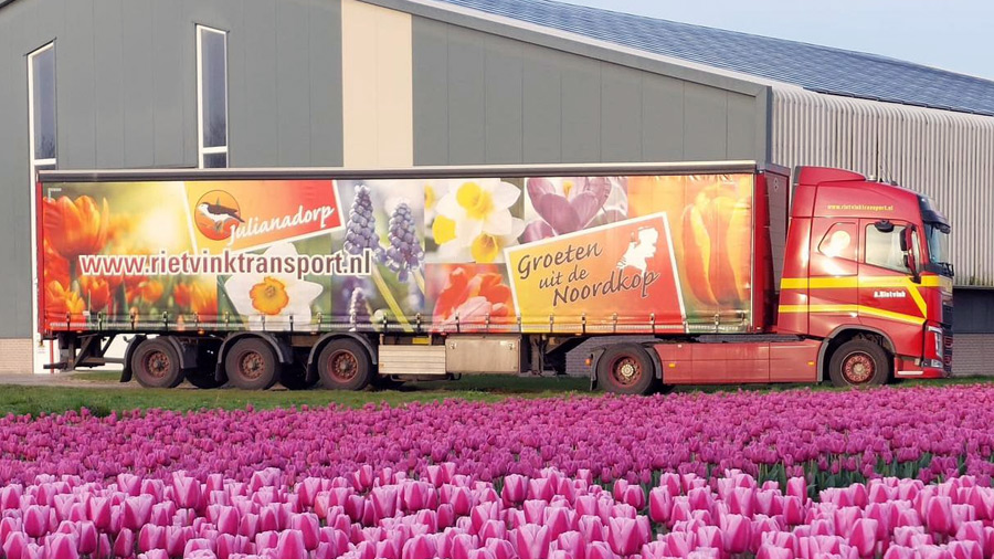 Rietvink transport bloemen & planten transport julianadorp